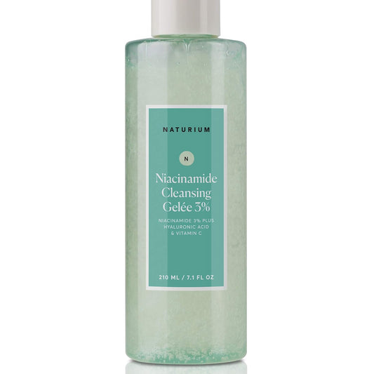 Naturium Cleanse & Hydrate Duo, Niacinamide Cleansing Gelee 3% & Multi-Peptide Moisturizer, Daily Face Wash Routine