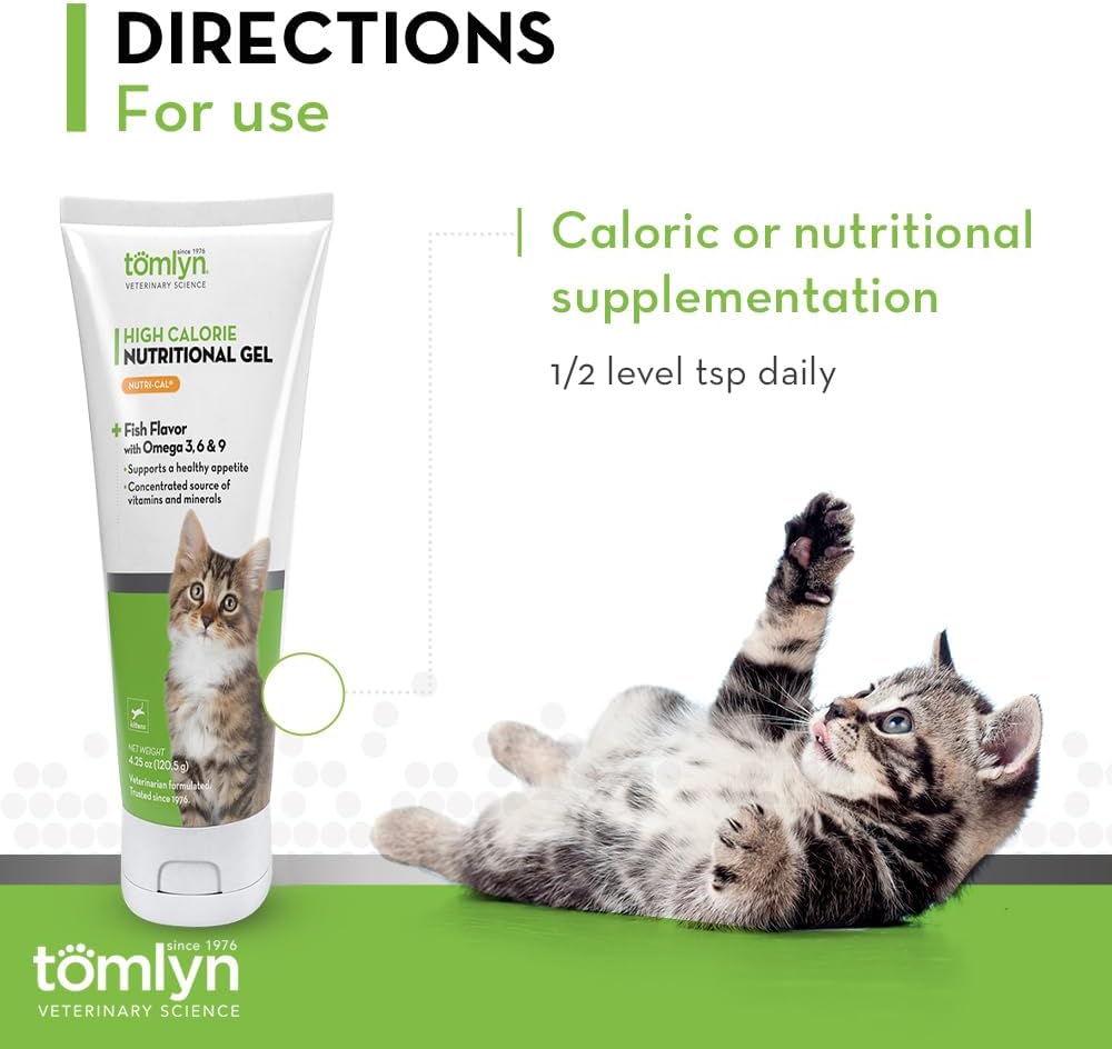 Tomlyn High Calorie Nutritional Gel for Kittens (Nutri-Cal) 4.25 oz : Nutri Cal For Kitten : Pet Supplies