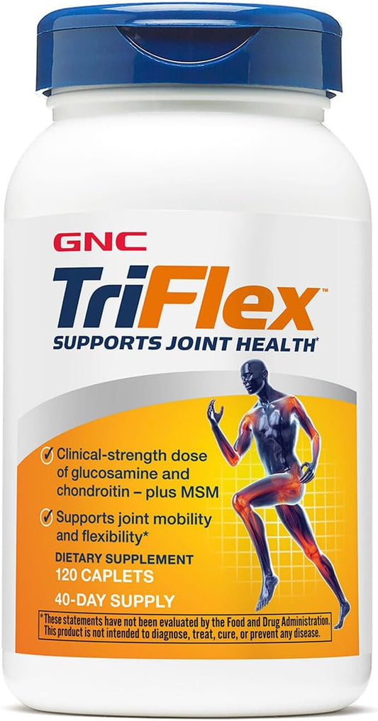 Gnc Triflex, Targeted Joint, Bone & Cartilage Health Supplement With Glucosamine Chondroitin & Msm, Support Mobility & Flexibility, 240 Caplets