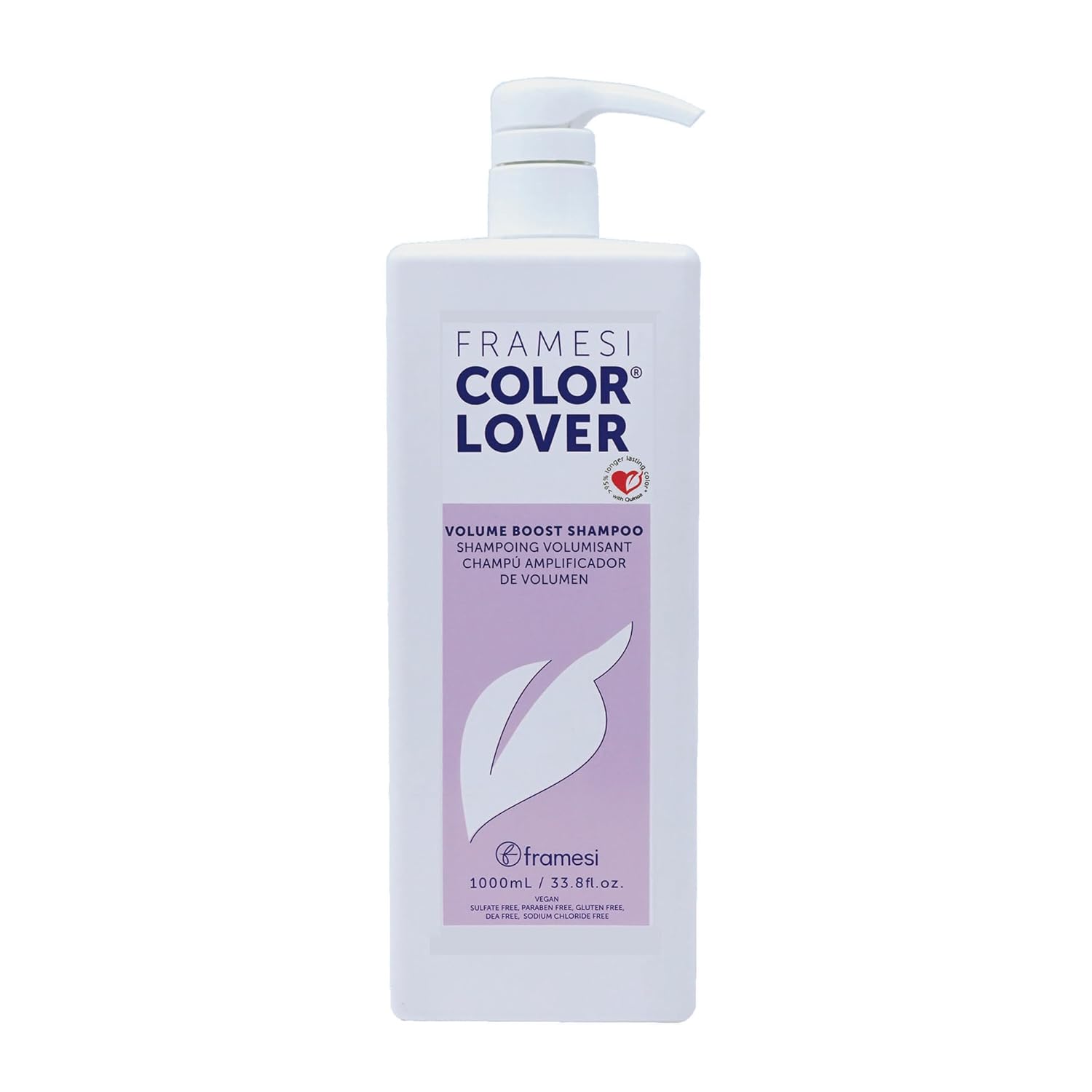Framesi Color Lover Volume Boost Shampoo, Sulfate Free Shampoo With Quinoa And Aloe Vera, Color Treated Hair
