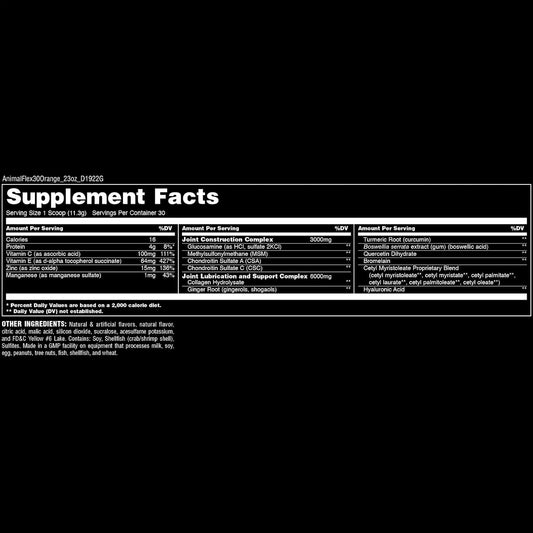 Animal Flex Powder - Joint Support Supplement For Pain Relief, Repair And Restore Muscles With Turmeric, Glucosamine, Chondroitin, Msm, Collagen And Boswellia, Great Tasting Cherry Flavor, 30 Scoops