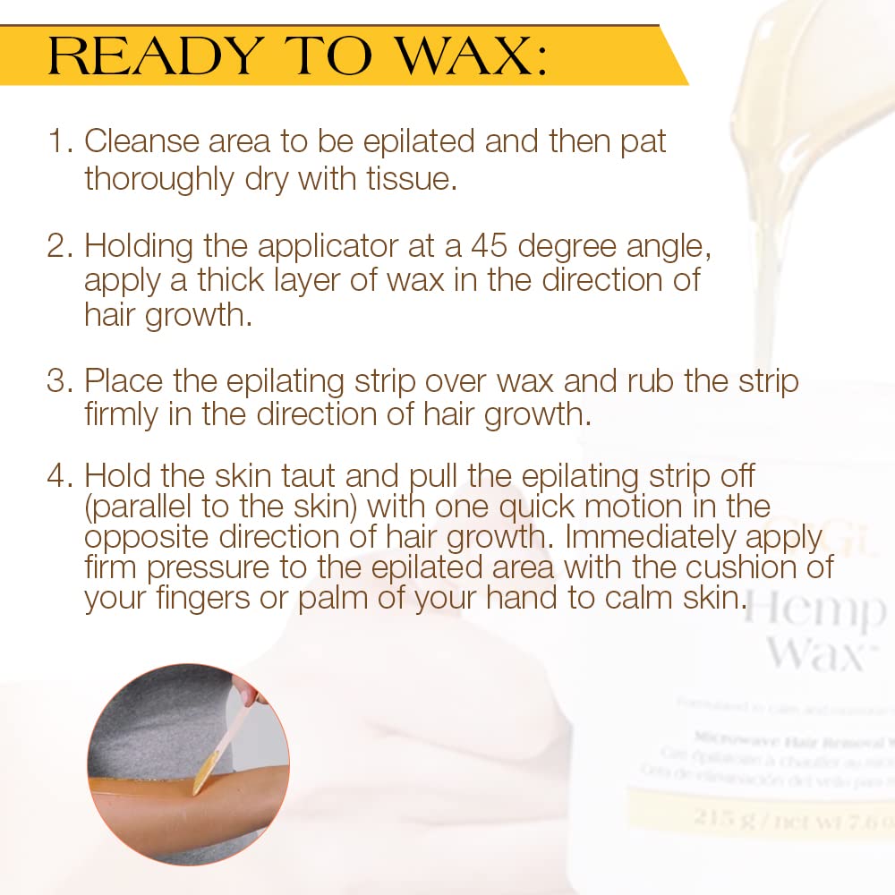 Gigi Hemp Wax Microwave 7.6 Oz : Hair Removal Wax : Beauty & Personal Care
