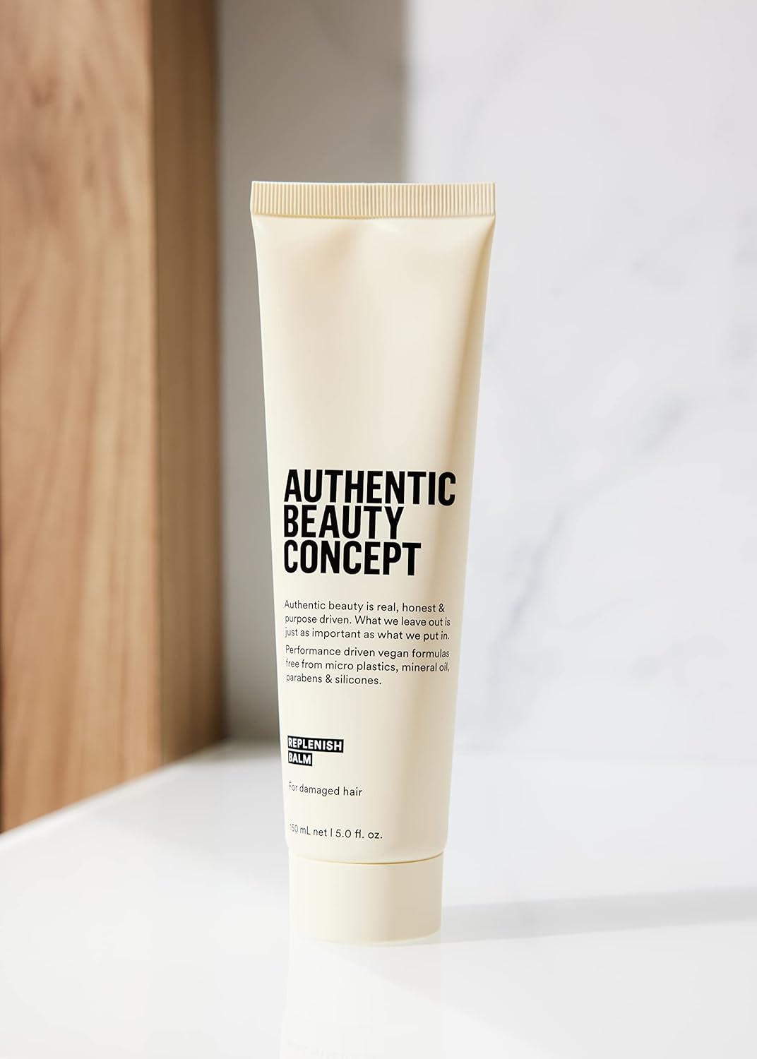 Authentic Beauty Concept Replenish Balm | Replenishing Hair Balm For Damaged Hair | Protects From Blow Dry Damage & Strengthens Hair | Vegan & Cruelty-Free | Silicone-Free | 5 Fl. Oz : Beauty & Personal Care