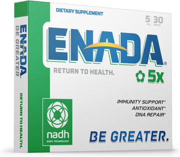 5MG NADH Supplement with boost of Chlorophyll | Co-enzyme, Antioxidant form of Vitamin B3, Immunity Support, DNA Repair | Serves as Natural Energy, Memory Booster & Restore Body's Cellular Energy | 30 Tablets