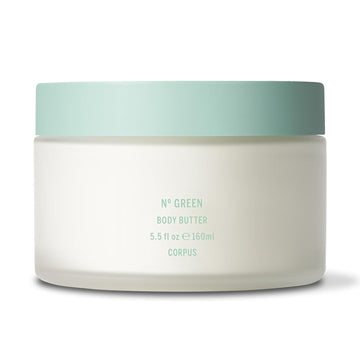 Corpus - Nº Green Body Butter | Ultra-Rich Body Cream, Whipped Texture Melts Into Skin | Luxurious Non-Greasy Hydrating Plant-Based Formula With Tremella Mushroom & Vegan Squalane (60 Ml / 2 Fl Oz)