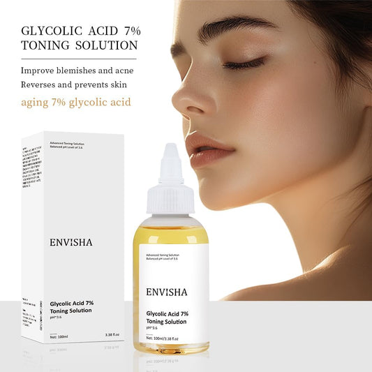 7% Glycolic Acid Toner Moisturizes The Skin, Is Gentle And Non-Irritating, Rich In Glycolic Acid And Aloe Vera, Brightening The Skin, Can Be Used By Both Men And Women