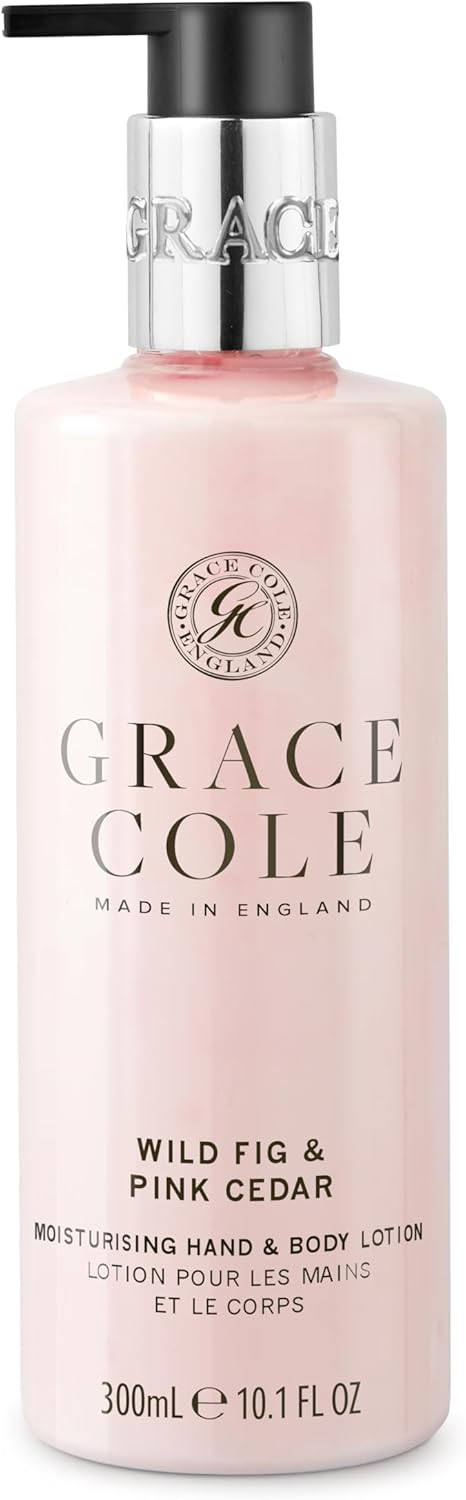 Grace Cole Wild Fig & Pink Cedar Fragrance Cleansing Hand & Body Lotion 300ml - Essential Oils - Vegan and Cruelty Free, No SLS or Parabens - Made In England : Amazon.co.uk: Beauty