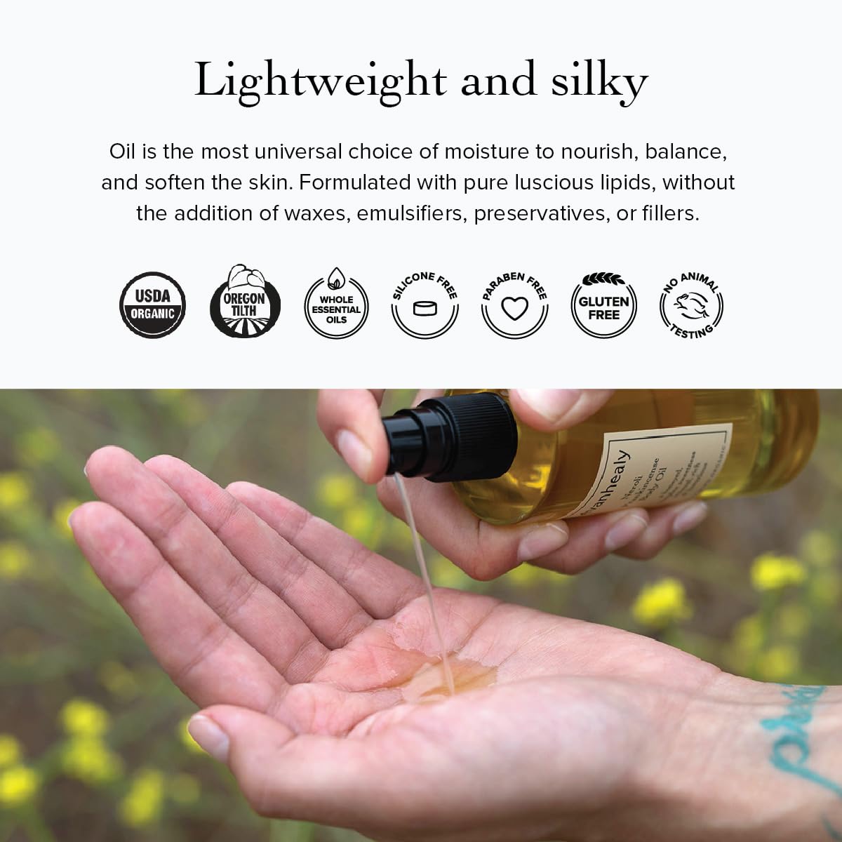 Evanhealy Neroli Frankincense Body Oil | Organic Body Care With Silky Blend Of Plant Oils To Soften & Moisturize All Skin | Frankincense Oil For Face : Beauty & Personal Care