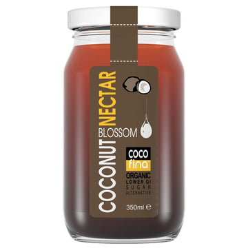 Cocofina Organic Low Glycemic Unrefined Coconut Sugar Nectar In Glass Jar 350 Ml