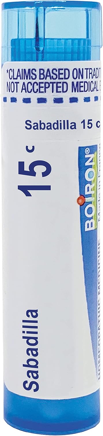 Boiron Sabadilla 15C Md 80 Pellets For Itchy Throat Due To Hay Fever