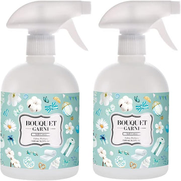 Bouquet Garni Fabric Perfume Soft Cotton - Long Lasting Fragrance Fabric And Linen Odor Remover - Odor Eliminator And Neutralizer Spray - Fabric Deodorizer And Refresher - 16.9 Fl Oz