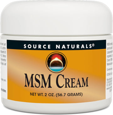 Source Naturals Msm Cream - Contains Vitamin E And Ginkgo - 2 Oz