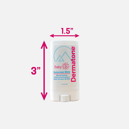 Dermatone Baby Sunscreen Stick Spf50 - Zinc Oxide Mineral Sunscreen For Babies, Toddlers, Kids, Broad Spectrum Fragrance Free Protection, Water-Resistant, 0.5 Oz (1)