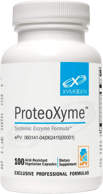 XYMOGEN ProteoXyme - Pancreatic Enzymes, Serrapeptase, Rutin, Papain +