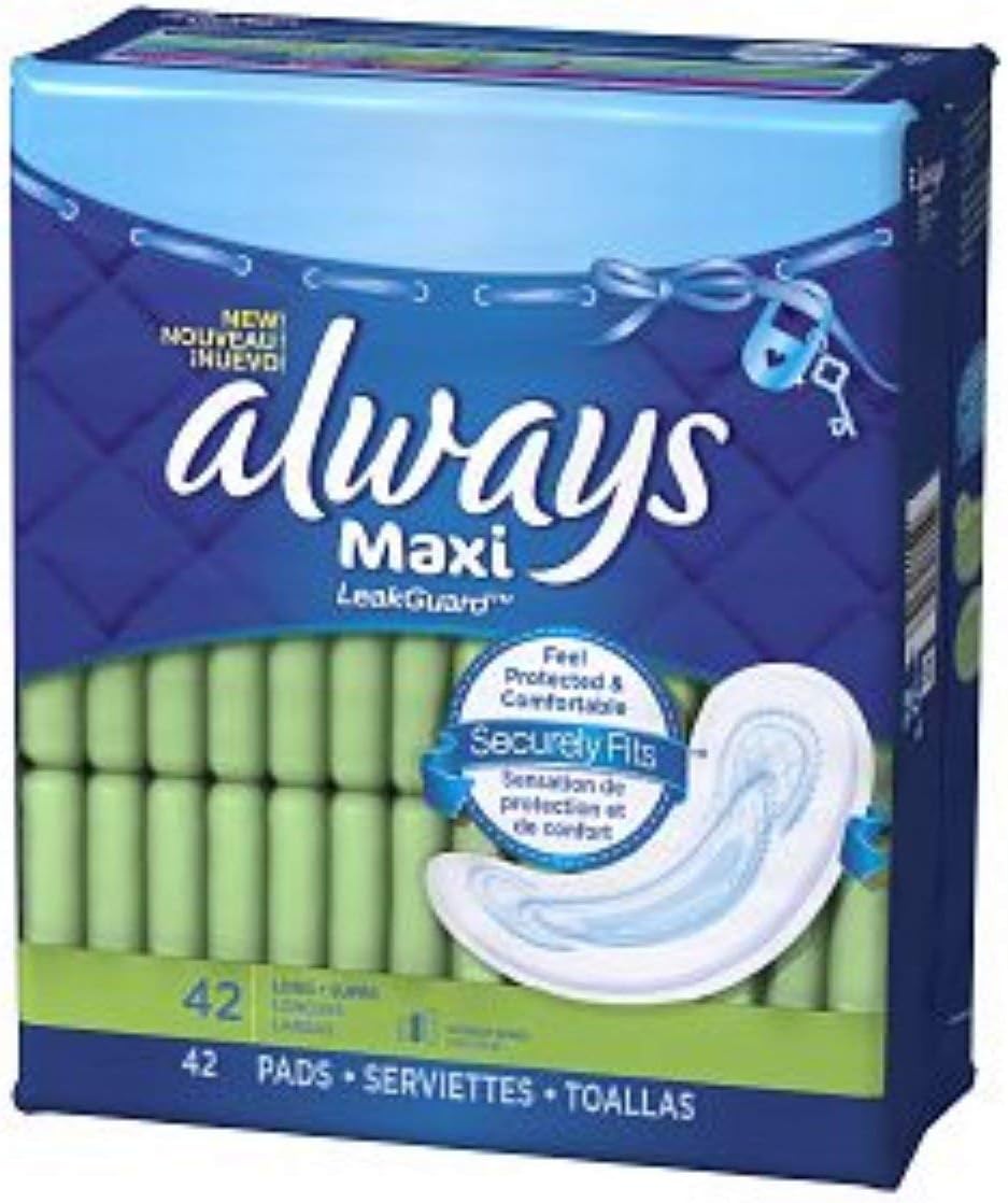 Always Maxi Long Pads - Super - 42 ct : Health & Household