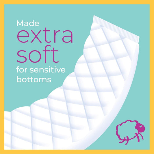 Sposie Diaper Booster Pads - Diaper Pads Inserts Overnight, Cloth Diaper Inserts and Overnight Diapers Sizes N-3, 4-6 & 2T-5T, Diaper Liners Baby Products