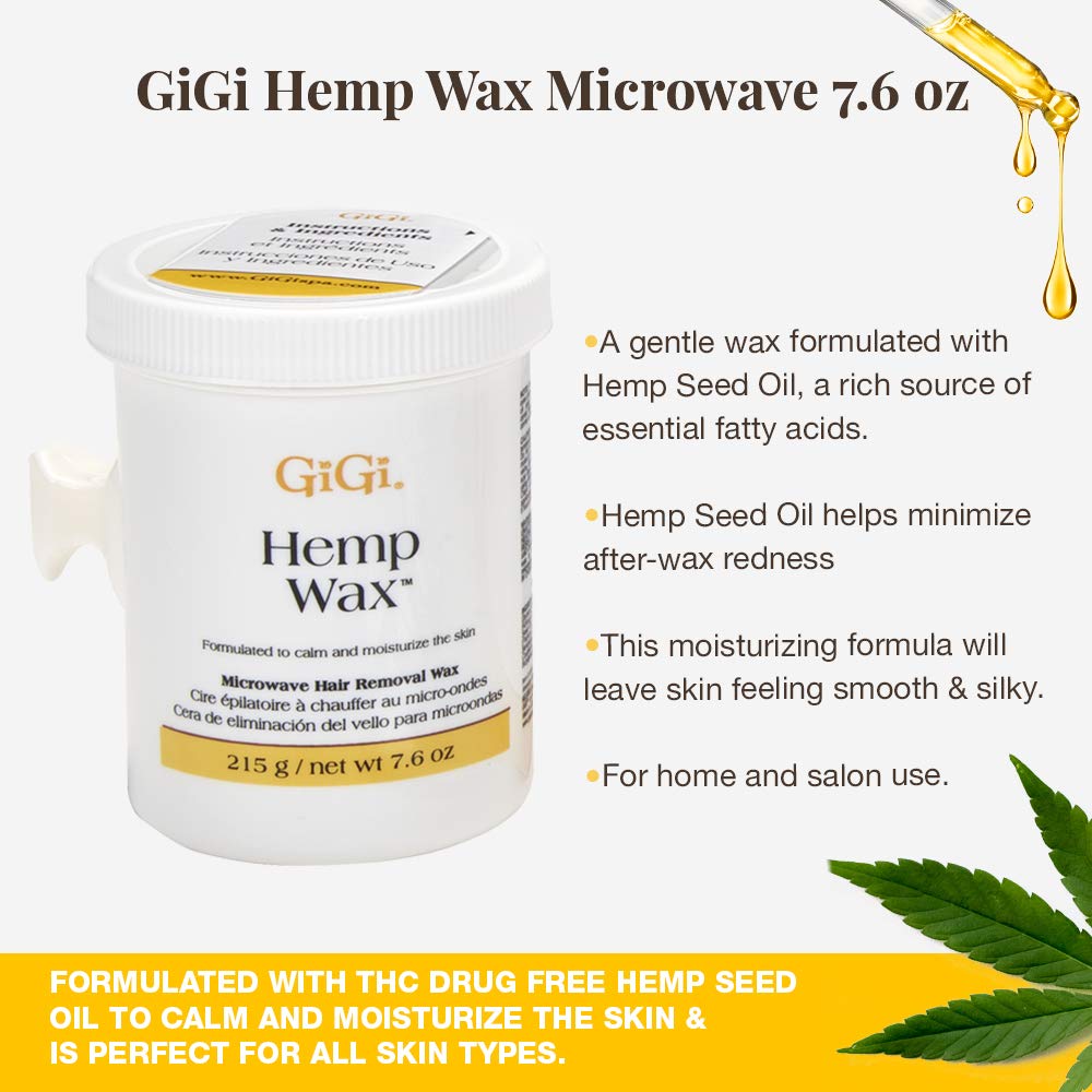 GiGi Hemp Wax Microwave Formula Hair Removal System, Fast, Gentle, and Effective : Hair Remover For Women : Beauty & Personal Care