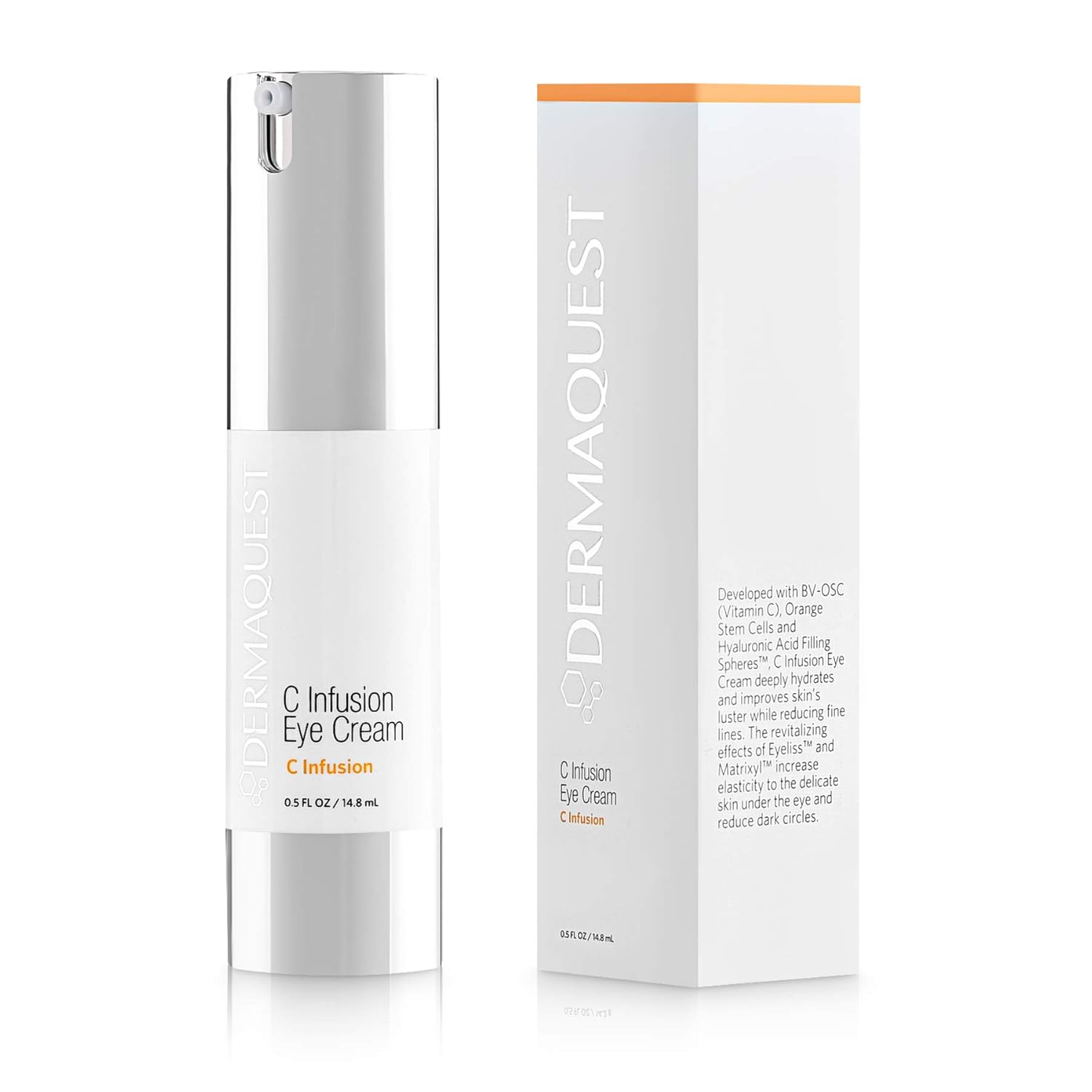 Dermaquest C Infusion Hydrating Revitalizing Eye Cream - Eye Bags Reducer, Eye Puffiness Treatment & Under Eye Cream For Dark Circles (0.5 Oz)