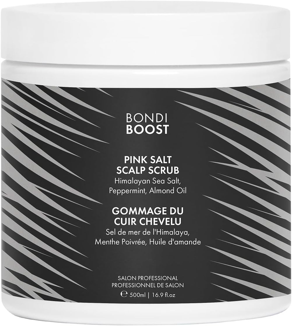 Bondiboost Scalp Care Micro-Exfoliating Scalp Scrub - Creamy Whipped Formula With Pink Salt, Sea Salt, Peppermint Oil & Vitamin E For Deep Cleansing - Vegan & Cruelty-Free, 200Ml