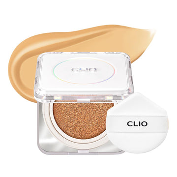 Clio Kill Cover Founwear Cushion The Original I 20 Shades, Korean Cushion Foundation, Cushion Make Up, Full& High Coverage, Airy Satin, Natural Matte Finish Look (24N Honey, One Size)