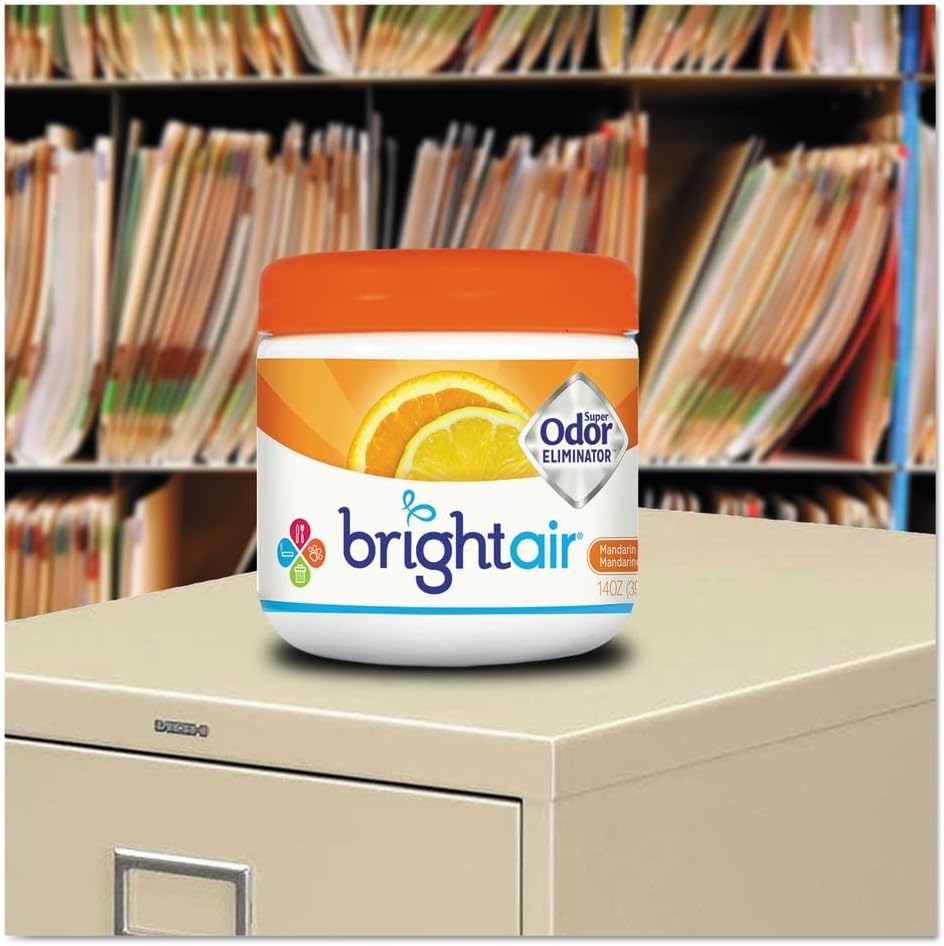 BRIGHT Air BRI 900013 14oz Super Odor Eliminator, Mandarin Orange And Fresh Lemon (6/Carton) : Health & Household