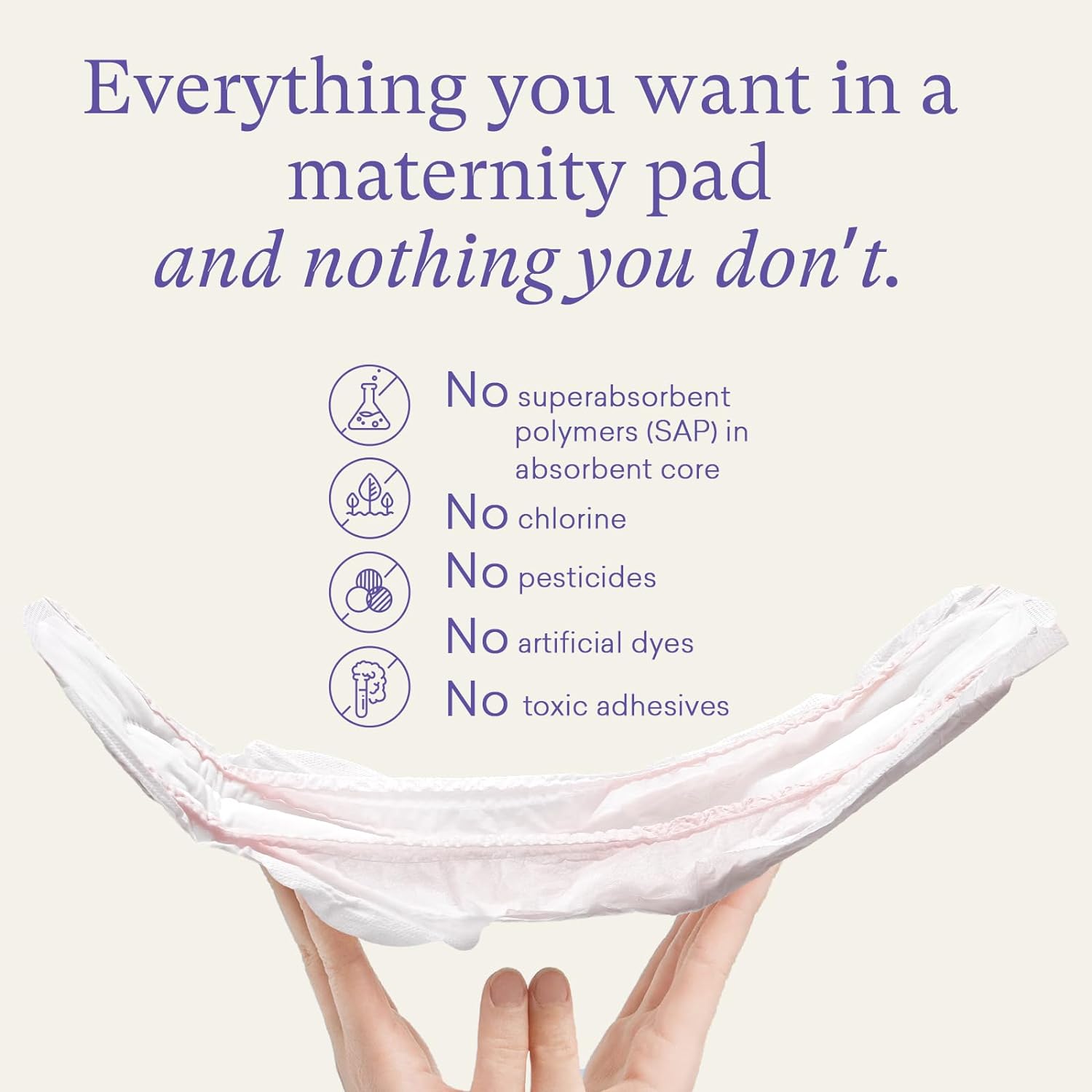 PurComfy Premium Winged Maternity Peri Pads Clean & Secure Overnight Maxi Postpartum Pads, Extra Heavy Absorbency, Powerful Leak Protection, Extra Long Incontinence Pads for Women After Birth, 48 Ct : Health & Household