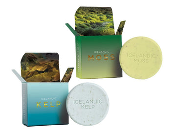 Kalastyle Exfoliating Bars Of Soap From Natural Ingredients, Assorted Scents - Icelandic Kelp And Moss, Set Of 2, 4.3 Ounce Each