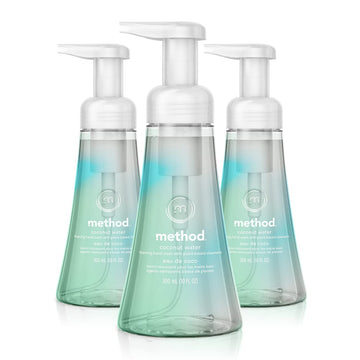 Method Foaming Hand Soap, Coconut Water, Biodegradable Formula, 10 Fl Oz (Pack Of 3)