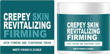 Skin Care Cream, Crepey Skin Repair Treat-Ment, Face Tightening Cream, Fast-Absorbing, Non-Greasy, 5.3X5.3X5.5Cm, For Sensitive Dry Oily Face