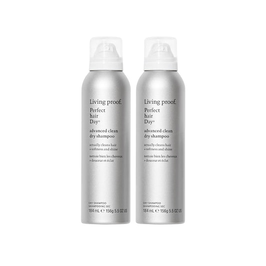 Living proof Dry Shampoo, Perfect hair Day Advanced Clean, Dry Shampoo for Women and Men, 5.5 oz, 2-Pack : Beauty & Personal Care