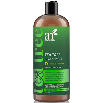 Artnaturals Tea Tree Shampoo - (16 Fl Oz / 473Ml) - Sulfate Free – Made With 100% Pure Therapeutic Grade Tea Tree Essential Oil