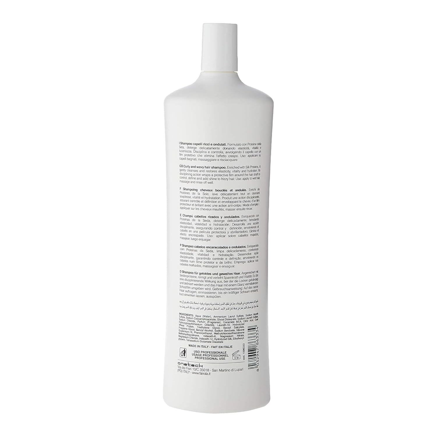 Fanola Curly Shine Curly And Wavy Hair Shampoo, 350 ml : Beauty & Personal Care