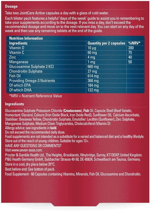 Seven Seas Jointcare Be Active Multi Vitamin Capsules Pack of 60