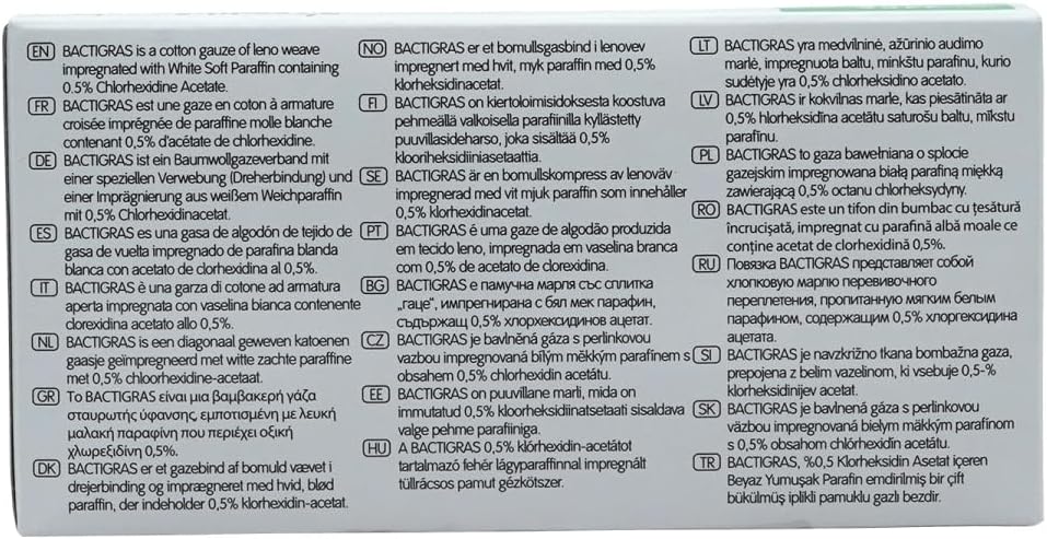 Sp Bactigras Dressing 5Cm X 5Cm - Pack Of 50
