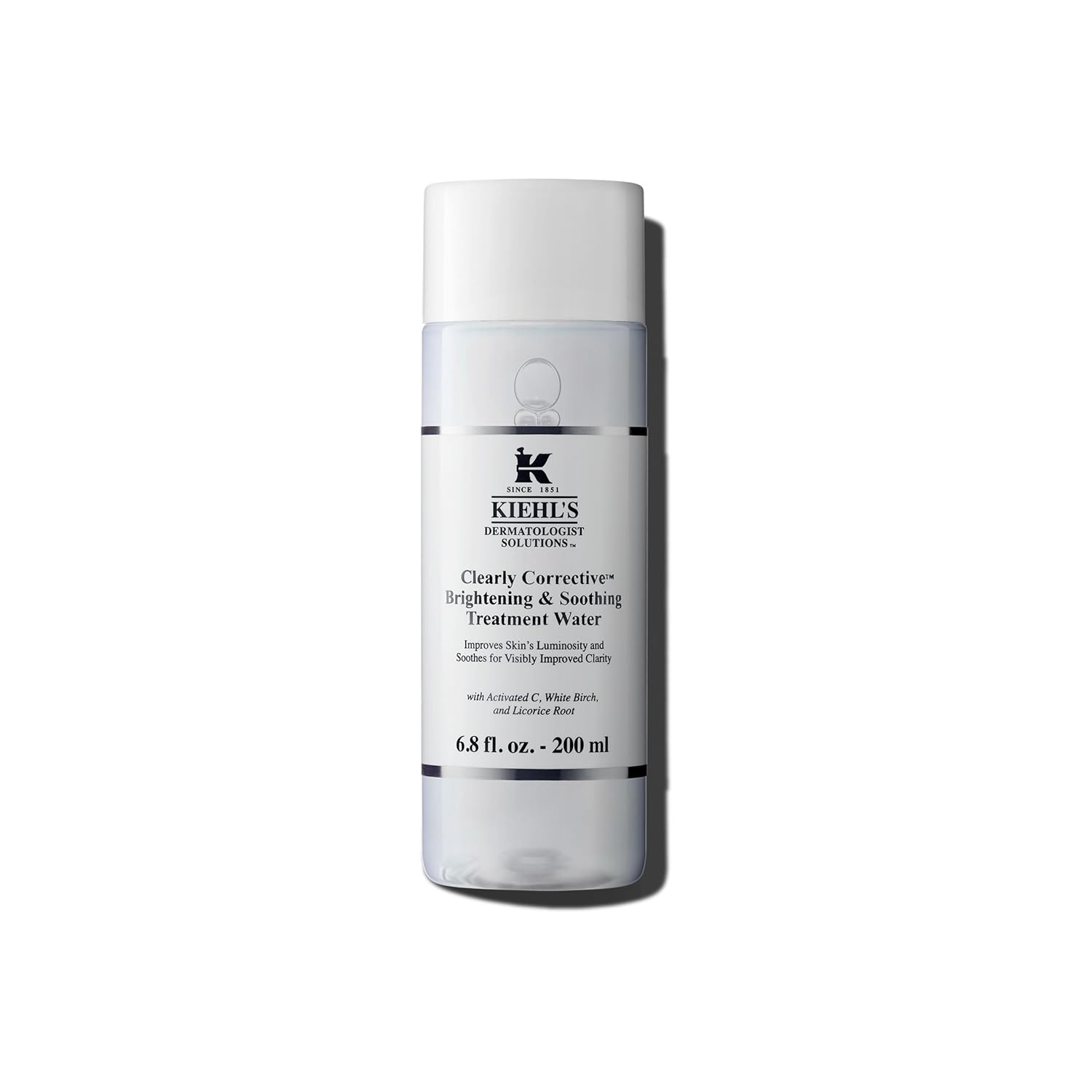 Kiehl'S Clearly Corrective Brightening & Soothing Treatment Water, Improves Skin Clarity, Refines Texture & Evens Skin Tone, With Illuminating Minerals, Licorice Root, Vitamin C - 6.8 Fl Oz