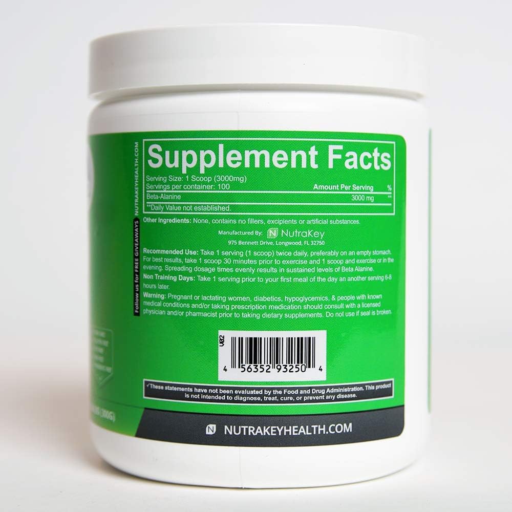 NutraKey Beta Alanine Powder : Health & Household