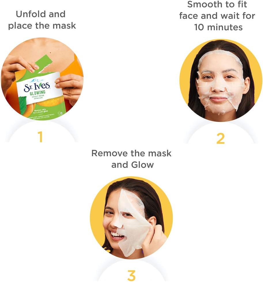 St Ives 23 Ml Sheet Mask Glowing Apricot (Single)
