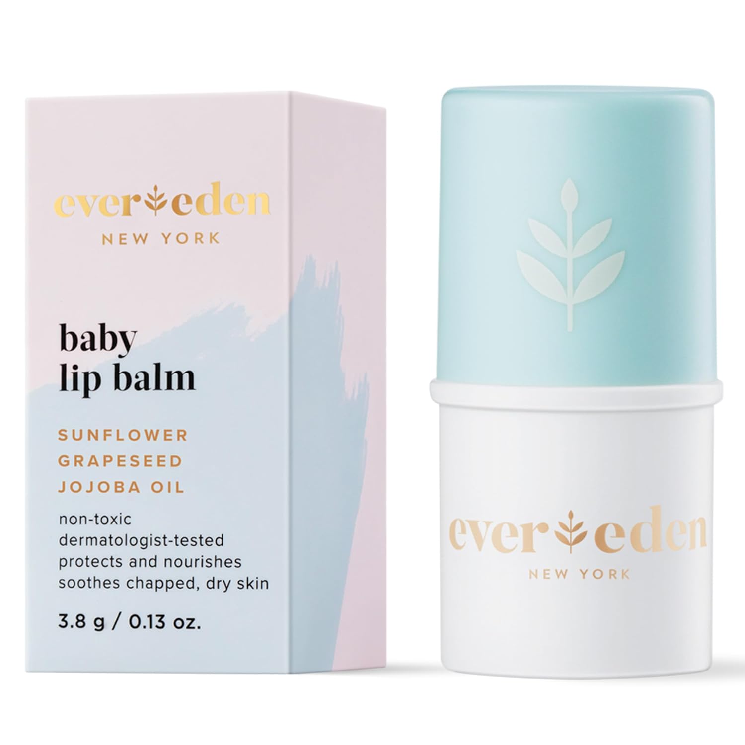Evereden Baby Lip Balm, 0.13 oz | Clean and Natural Baby Care | Non-toxic and Fragrance Free Baby Skincare