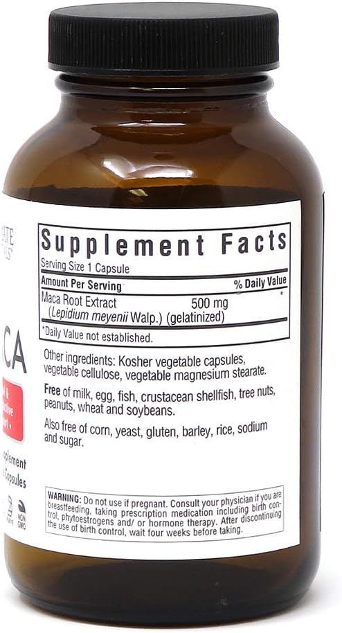 Bluebonnet Nutrition Intimate Essentials Maca Capsules, Soy-Free, Gluten-Free, Non-Gmo, Dairy-Free, Kosher Certified, Vegan, 90 Capsules, 90 Servings (743715040144)