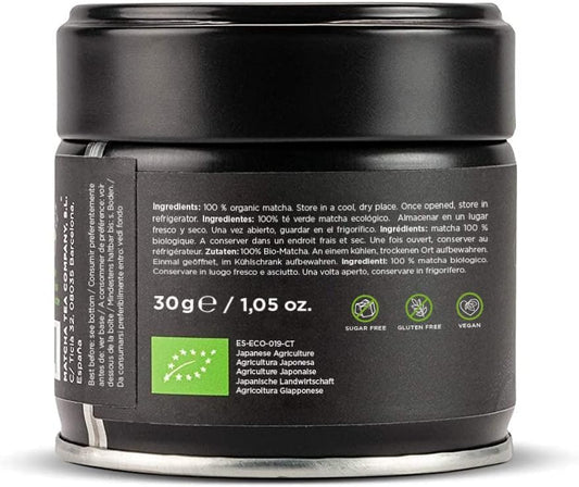 100% Organic Premium Matcha Tea 30G [Premium Ceremonial Grade]. Organic Green Tea Powder From Japan. Matcha Tea Ceremonial Grade Organic. 100% Natural Matcha Premium Green Tea (30)