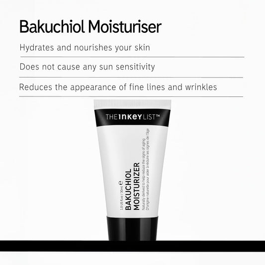 The Inkey List Bakuchiol Moisturiser 30Ml, Reduces Fine Lines And Wrinkles, Treats Hyperpigmentation, Fragrance-Free, Suitable For All Skin Types