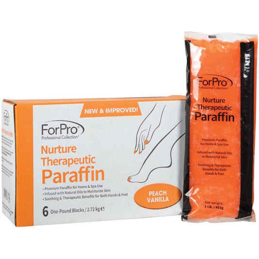 Forpro Professional Collection Nurture Paraffin Wax Refill, Lavender Fields, Six 1-Pound Paraffin Blocks, Non-Greasy, Moisturizing For Soft & Healthy Skin, 6 Lbs