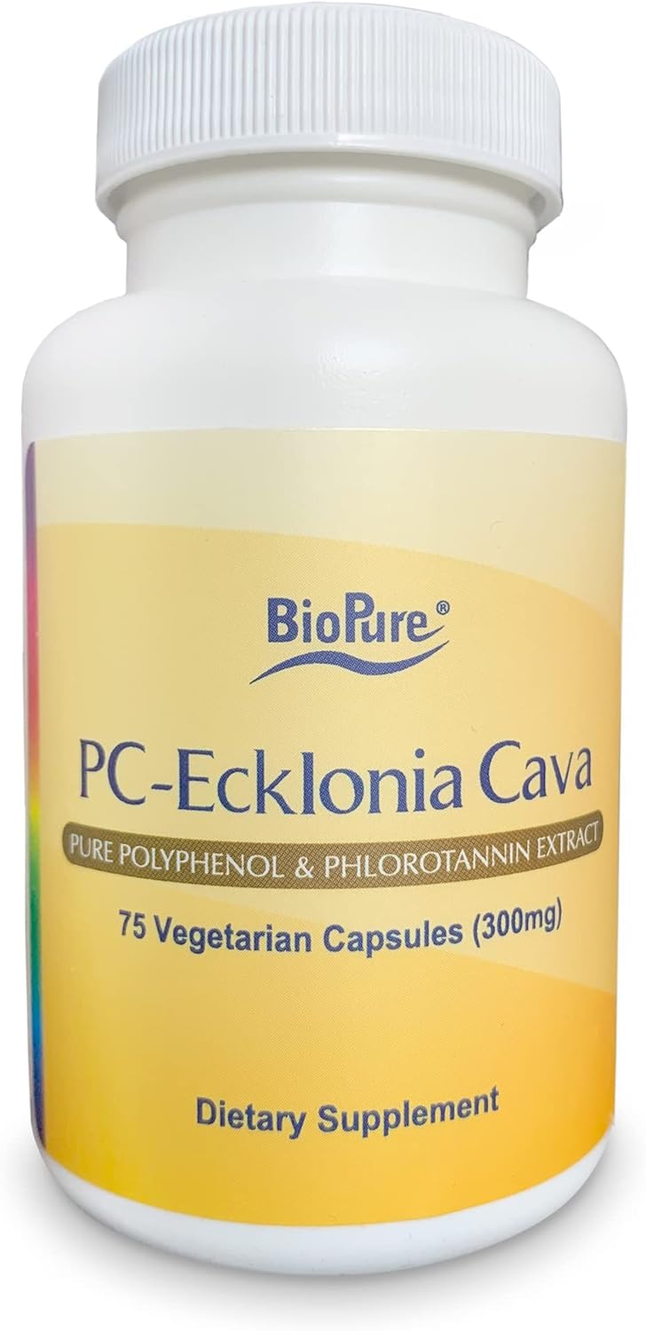 Biopure Pc-Ecklonia Cava – Potent Brown Algae Botanical Extract Rich In Polyphenols And 71 Trace Minerals That Support Neurological Function, Circulation, And Overall Wellness - 75 Vegetable Capsules