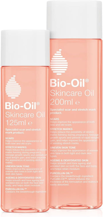 Bio-Oil Skincare Oil Bundle - Improve The Appearance Of Scars, Stretch Marks And Skin Tone - 125 Ml + 200 Ml