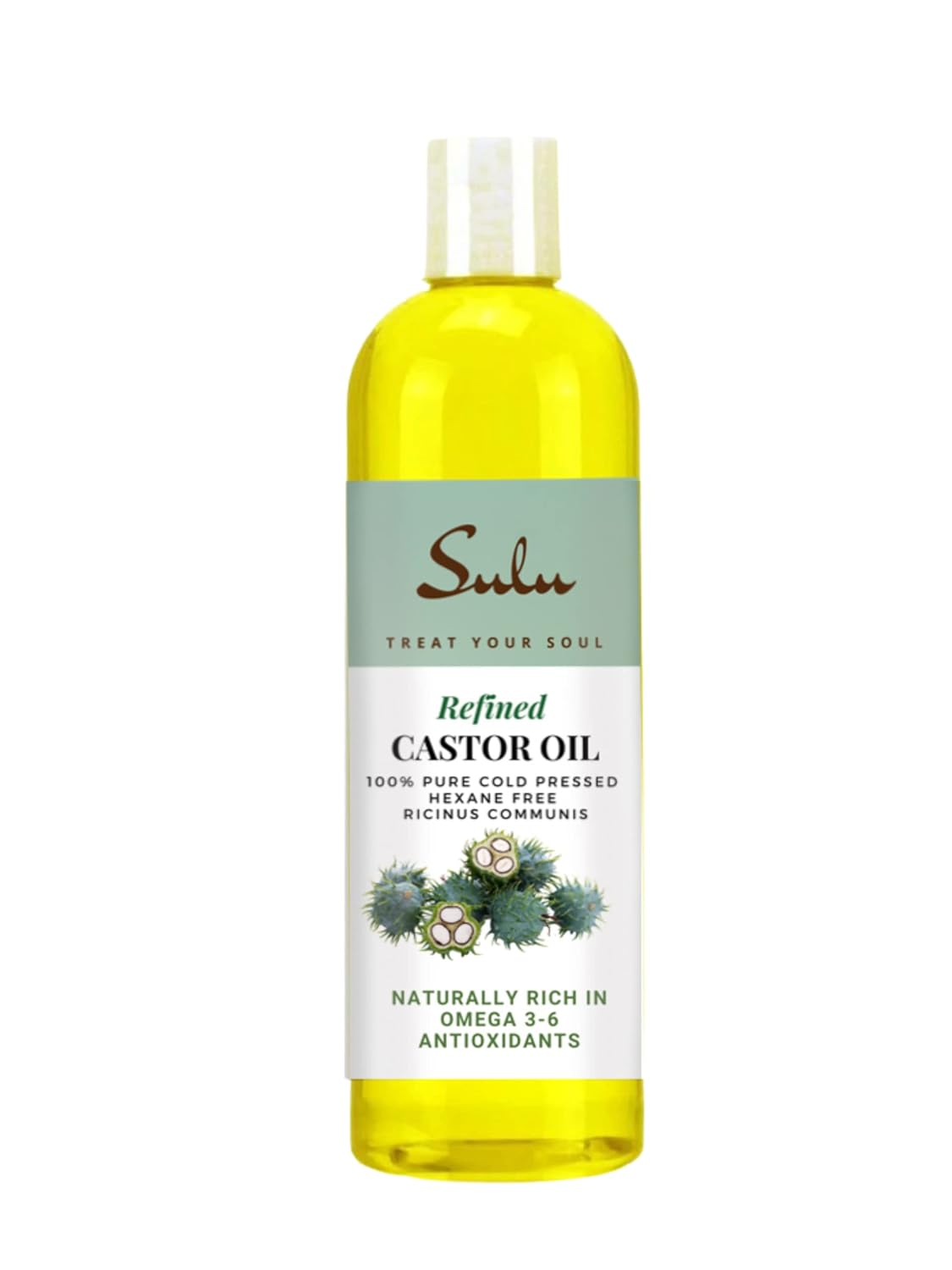 SULU ORGANICS 100% Pure Cold Pressed Hexane Free Castor Oil-4 ounces : Beauty & Personal Care