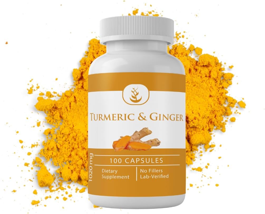 Pure Original Ingredients Turmeric Curcumin & Ginger, (100 Capsules) Always Pure, No Additives Or Fillers, Lab Verified (100 Capsules) : Health & Household