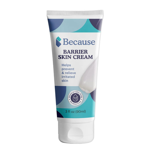 Because Barrier Cream – Fortified With Zinc Oxide And Vitamin E – Prevents Irritation From Chafing, Rubbing And Sore Spots Caused By Incontinence – 3 Fl Oz, 3-Pack