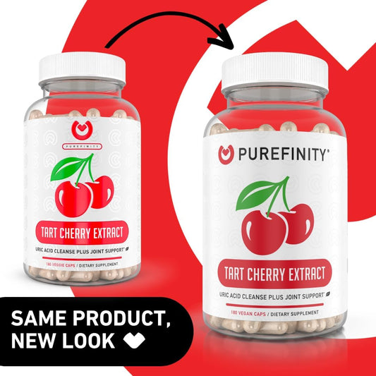 Tart Cherry Capsules 3000mg Max Strength ? Advanced Uric Acid Cleanse, Powerful Antioxidant with Joint Support ? Non-GMO, Gluten Free, Vegan ? 180 Capsules (6 Month Supply)