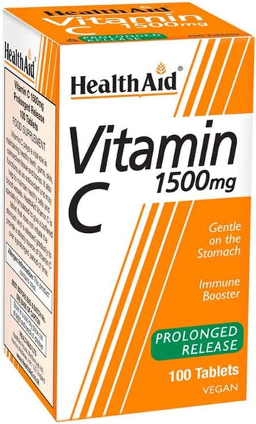 HealthAid Vitamin C 1500mg - Prolong Release - 100 Vegan Tablets : Amazon.co.uk: Health & Personal Care