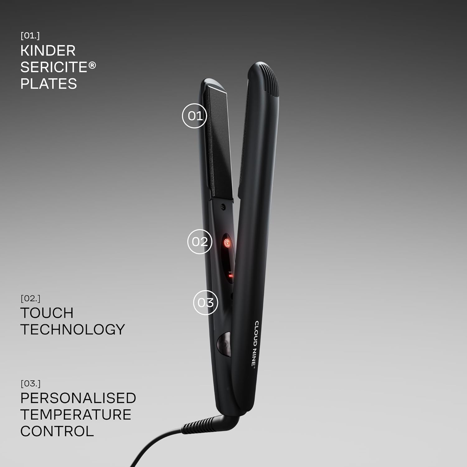 CLOUD NINE The Touch Iron Hair Straightener | Variable Temperature Control Quick Heat Touch Technology Ceramic Floating Plates Spring Flex Styling | Perfect for Smooth Sleek Results : Amazon.co.uk: Beauty